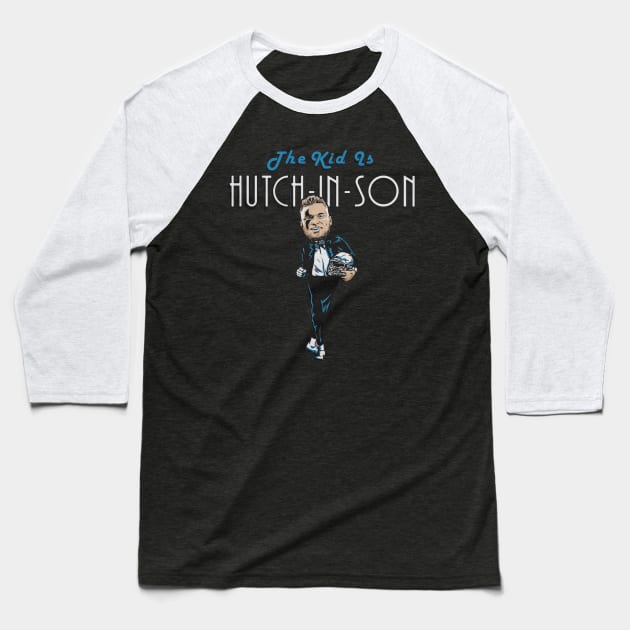 Aidan Hutchinson The Kid Is Hutch-In-Son Baseball T-Shirt by Chunta_Design